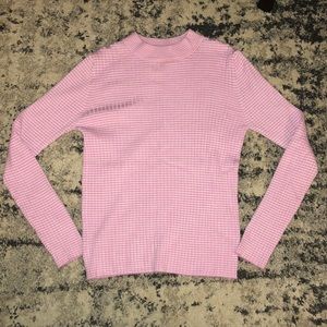 NWOT Knit Ribbed Mock Neck Long Sleeve Sweater